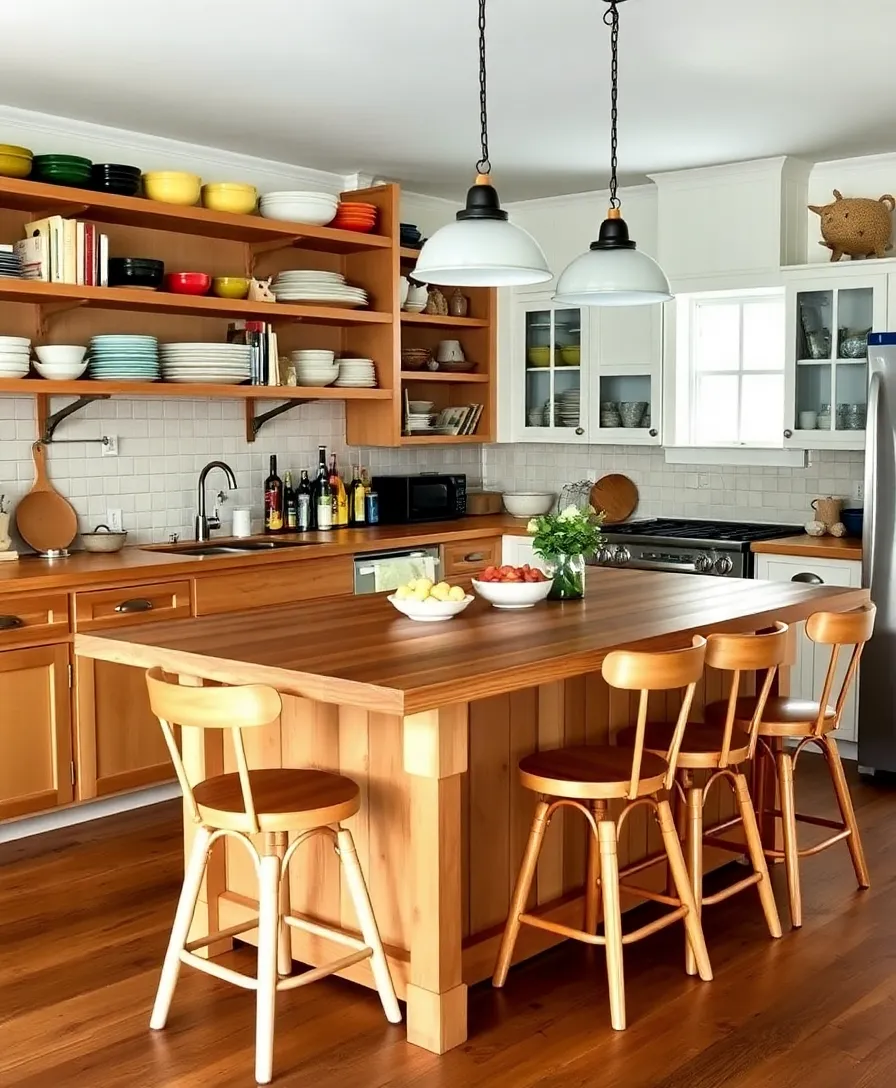 21 Whimsical Cottagecore Dining Rooms That'll Transport You to a Cozy Countryside! 20 21 Whimsical Cottagecore Dining Rooms That'll Transport You to a Cozy Countryside! - 17. Charming Farmhouse Kitchen-Diner Combo