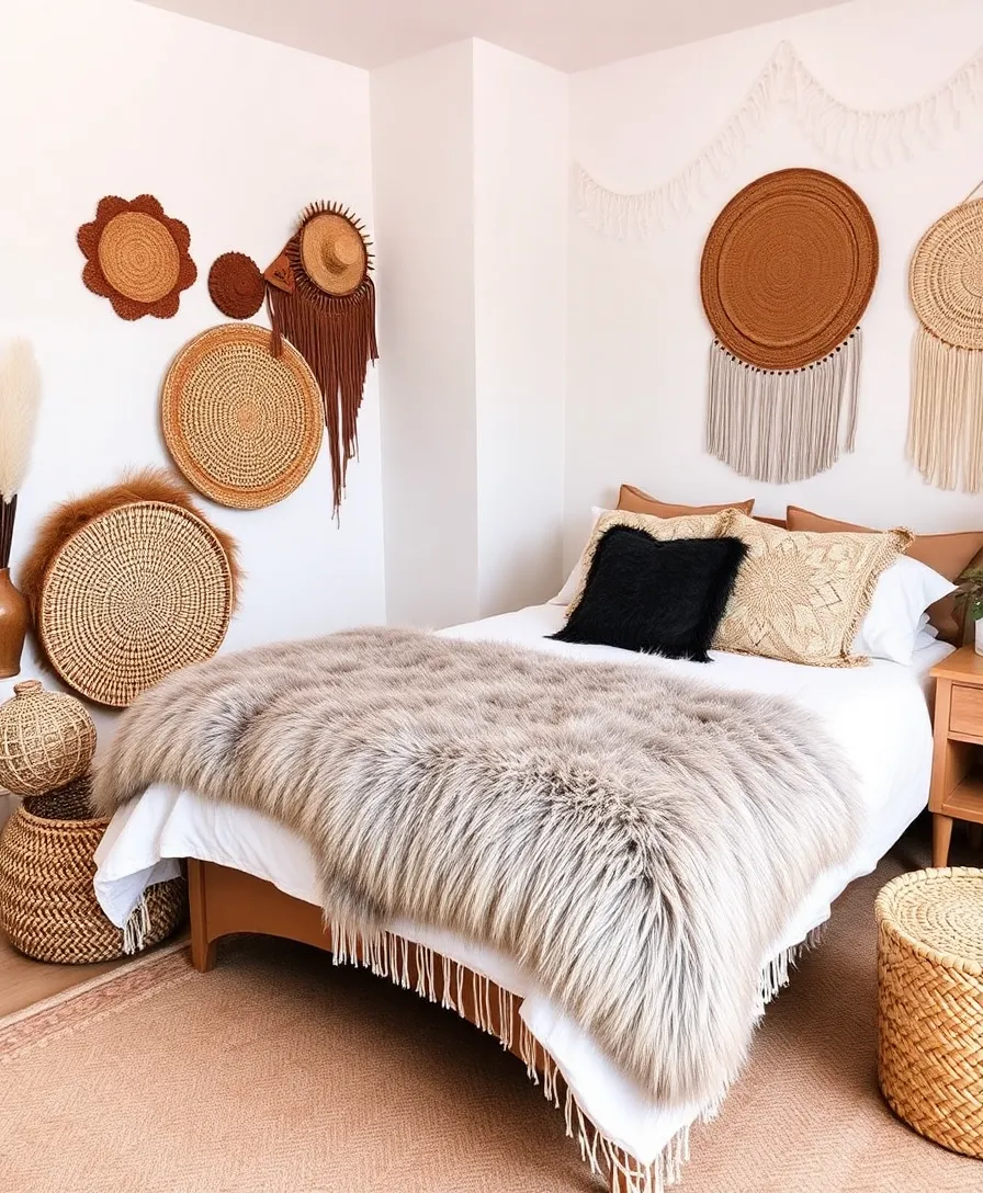 21 Eclectic Boho Bedroom Ideas That'll Make You Want to Redecorate Right Now! 23 21 Eclectic Boho Bedroom Ideas That'll Make You Want to Redecorate Right Now! - 20. Incorporating Textures