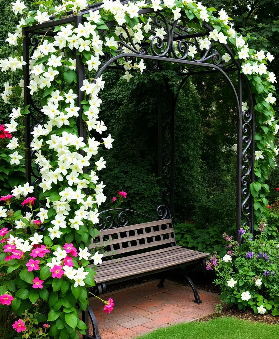 21 Stunning Garden Trellis Ideas For Wall Climbing Vines That Will Transform Your Space! 8 21 Stunning Garden Trellis Ideas For Wall Climbing Vines That Will Transform Your Space! - 5. Vintage Iron Trellis