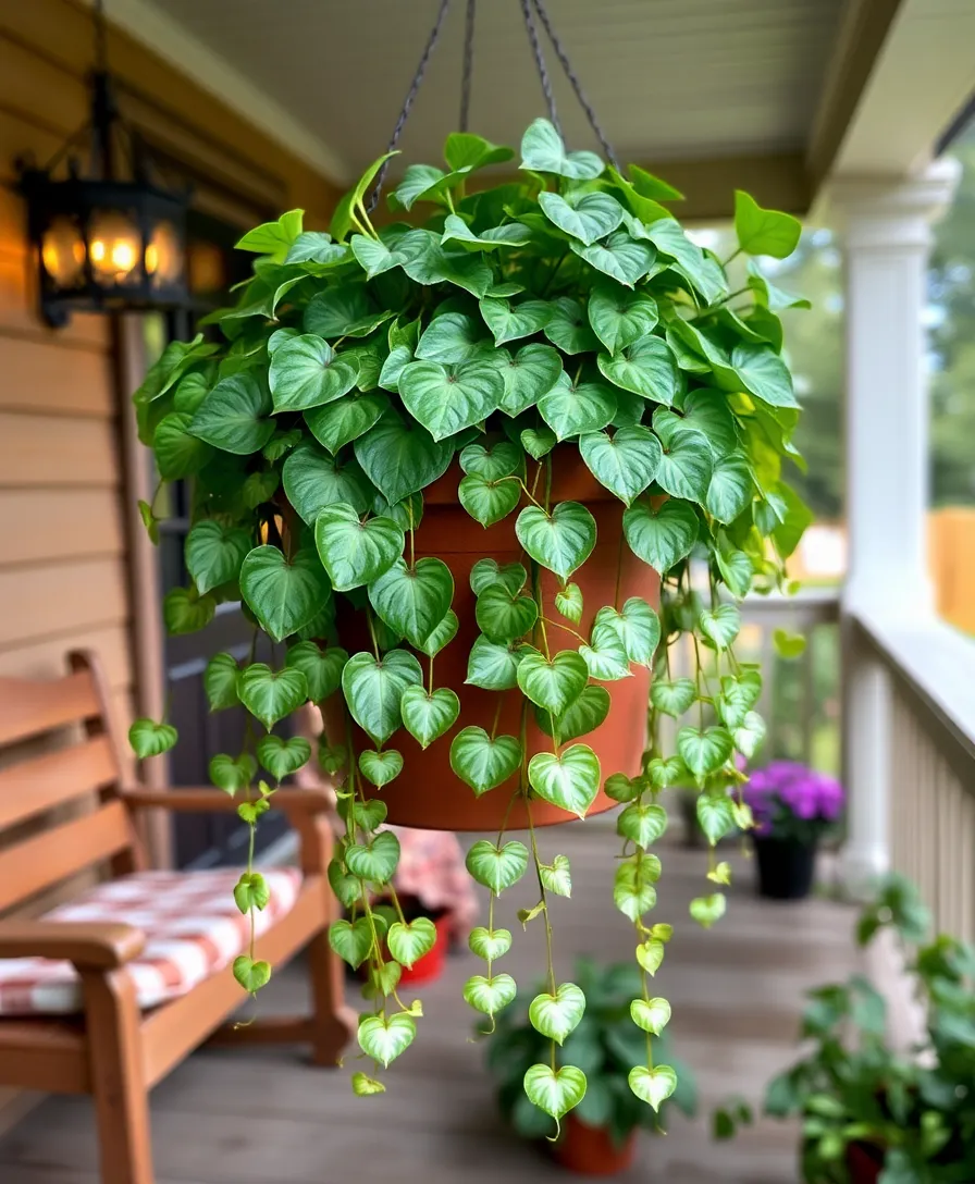 21 Stunning Hanging Plants for Your Outdoor Front Porch (You'll Wish You Knew #7 Sooner!) - 2. String of Hearts