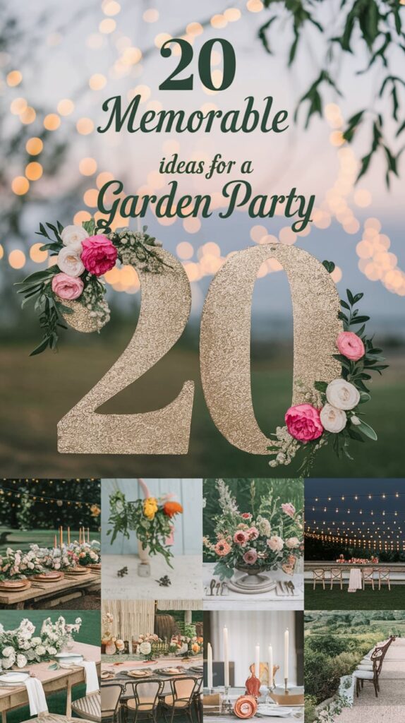 20 Memorable Ideas for a Garden Party 3