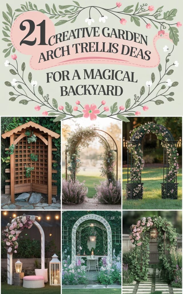 21 Creative Garden Arch Trellis Ideas for a Magical Backyard 2