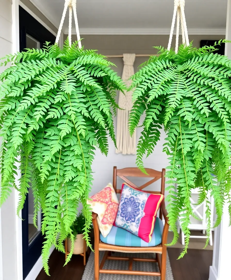 21 Stunning Hanging Plants for Your Outdoor Front Porch (You'll Wish You Knew #7 Sooner!) - 3. Ferns