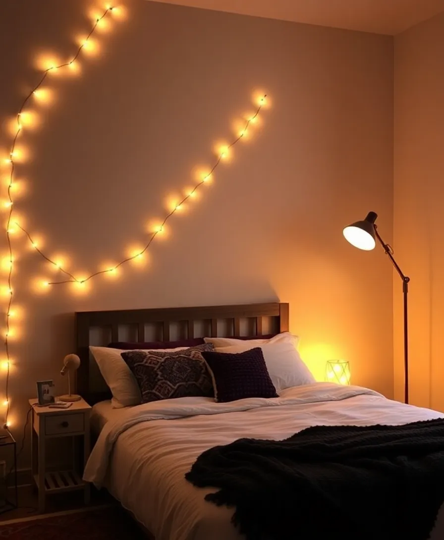 21 Eclectic Boho Bedroom Ideas That'll Make You Want to Redecorate Right Now! 18 21 Eclectic Boho Bedroom Ideas That'll Make You Want to Redecorate Right Now! - 15. Layered Lighting