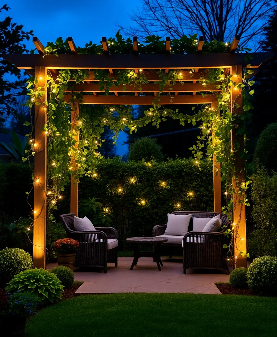 21 Stunning Garden Trellis Ideas For Wall Climbing Vines That Will Transform Your Space! 23 21 Stunning Garden Trellis Ideas For Wall Climbing Vines That Will Transform Your Space! - 20. Trellis with Integrated Lighting