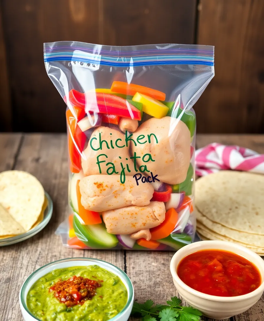 21 Freezer-Friendly Meal Prep Ideas That Will Change Your Dinner Game Forever! 4 21 Freezer-Friendly Meal Prep Ideas That Will Change Your Dinner Game Forever! - 1. Chicken Fajita Freezer Pack