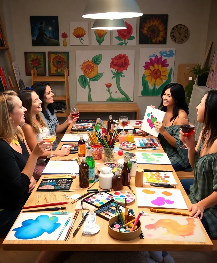21 Nesting Party Ideas That Will Make You Want to Host Every Weekend! 7 21 Nesting Party Ideas That Will Make You Want to Host Every Weekend! - 4. Craft and Sip Night