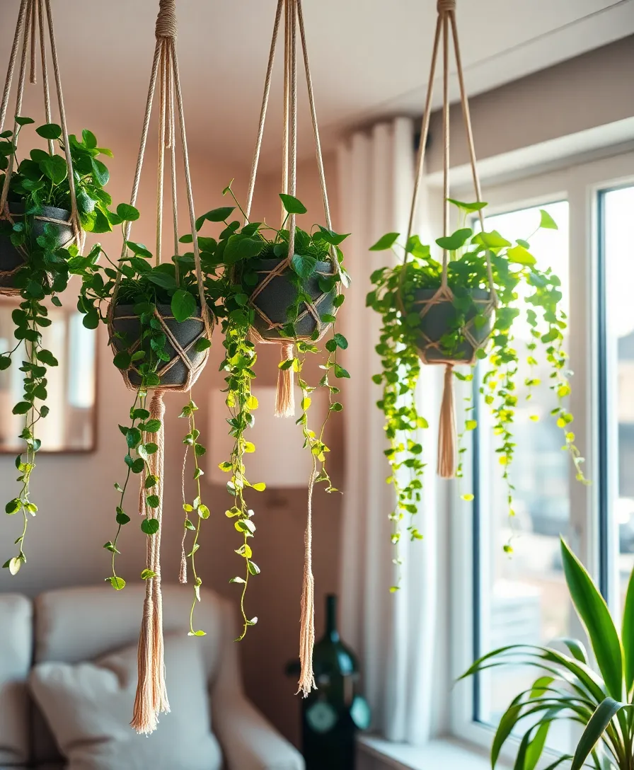 21 Budget-Friendly Small Garden Ideas That Will Transform Your Space! 9 21 Budget-Friendly Small Garden Ideas That Will Transform Your Space! - 6. Hanging Garden with Macramé