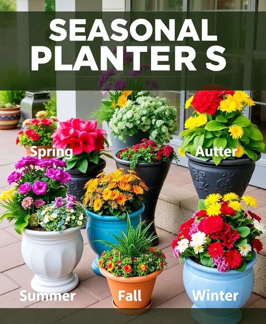 21 Budget-Friendly Small Garden Ideas That Will Transform Your Space! 24 21 Budget-Friendly Small Garden Ideas That Will Transform Your Space! - 21. Seasonal Planter Arrangements
