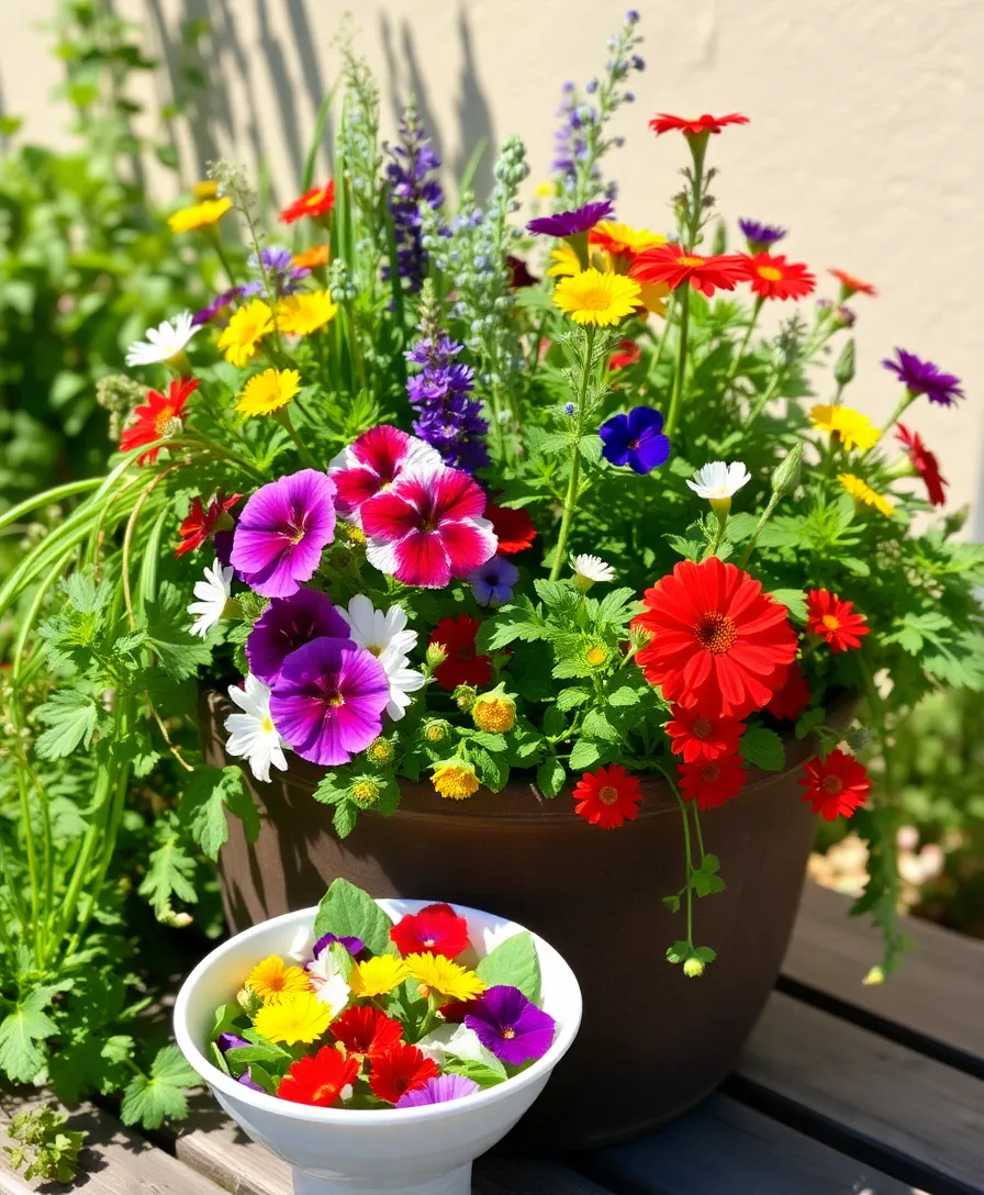 21 Budget-Friendly Small Garden Ideas That Will Transform Your Space! 13 21 Budget-Friendly Small Garden Ideas That Will Transform Your Space! - 10. Edible Flowers in Containers