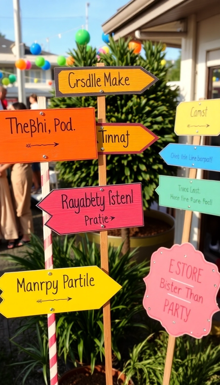 21 Brilliant DIY Birthday Decorations That Will Wow Your Guests 20 21 Brilliant DIY Birthday Decorations That Will Wow Your Guests (You Won't Believe #10!) - 17. Creative Signage