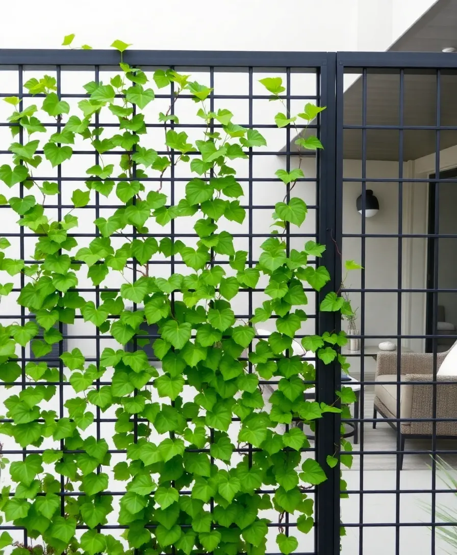 21 Stunning Garden Trellis Ideas For Wall Climbing Vines That Will Transform Your Space! 5 21 Stunning Garden Trellis Ideas For Wall Climbing Vines That Will Transform Your Space! - 2. Modern Metal Grids