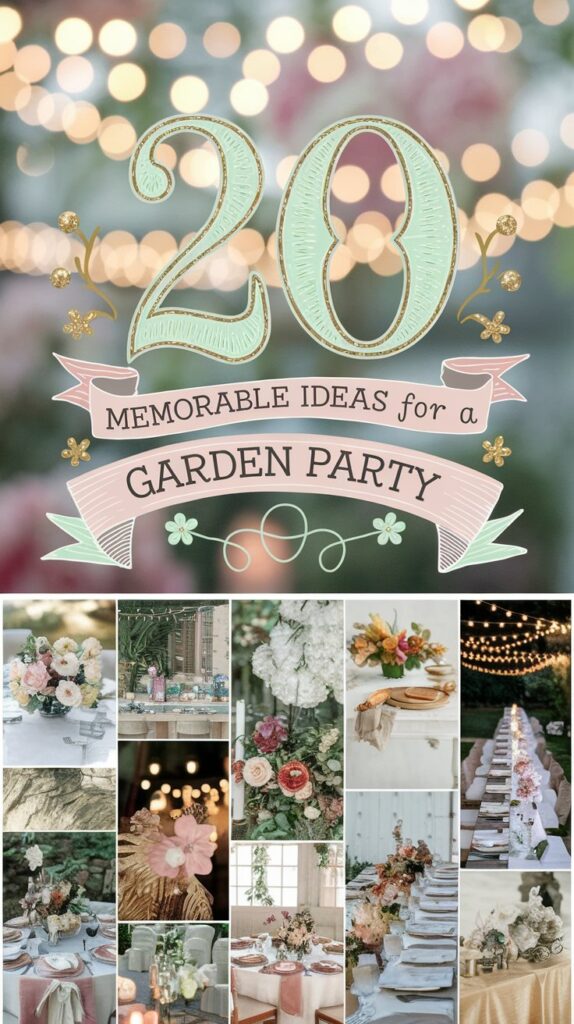 20 Memorable Ideas for a Garden Party 5