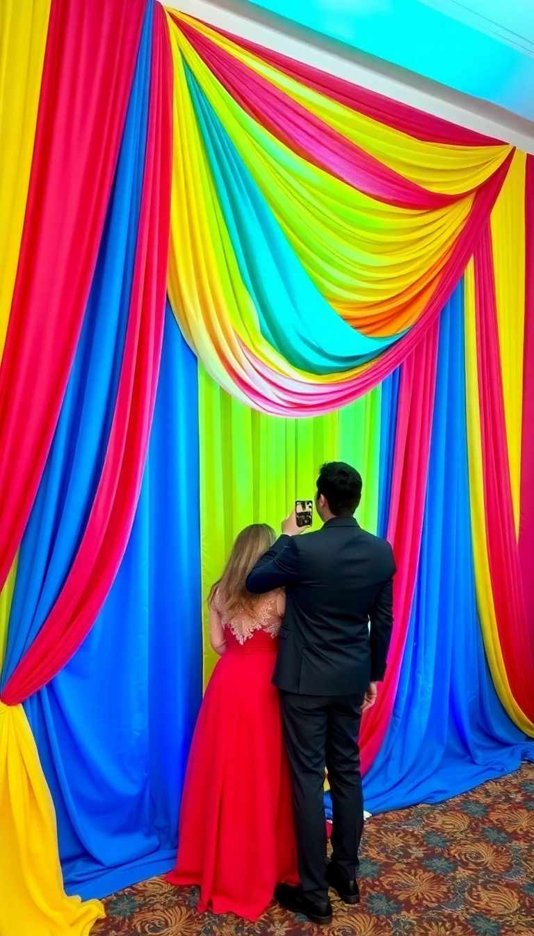 21 Brilliant DIY Birthday Decorations That Will Wow Your Guests 17 21 Brilliant DIY Birthday Decorations That Will Wow Your Guests (You Won't Believe #10!) - 14. Fabric Backdrop