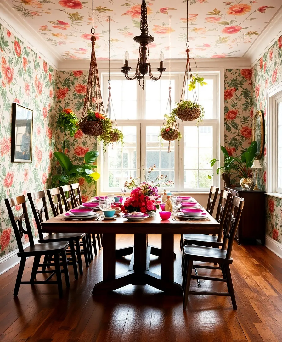 21 Whimsical Cottagecore Dining Rooms That'll Transport You to a Cozy Countryside! 4 21 Whimsical Cottagecore Dining Rooms That'll Transport You to a Cozy Countryside! - 1. Enchanted Garden Escape