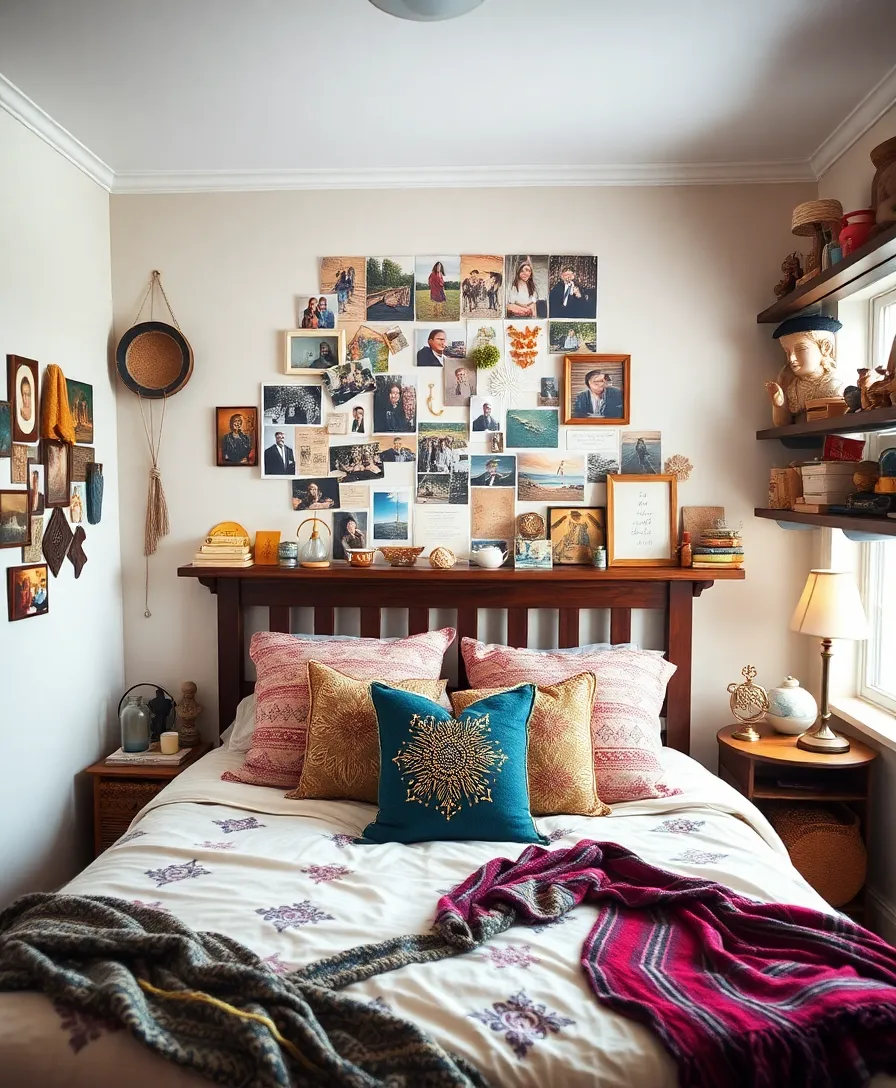 21 Eclectic Boho Bedroom Ideas That'll Make You Want to Redecorate Right Now! 17 21 Eclectic Boho Bedroom Ideas That'll Make You Want to Redecorate Right Now! - 14. Personal Touches