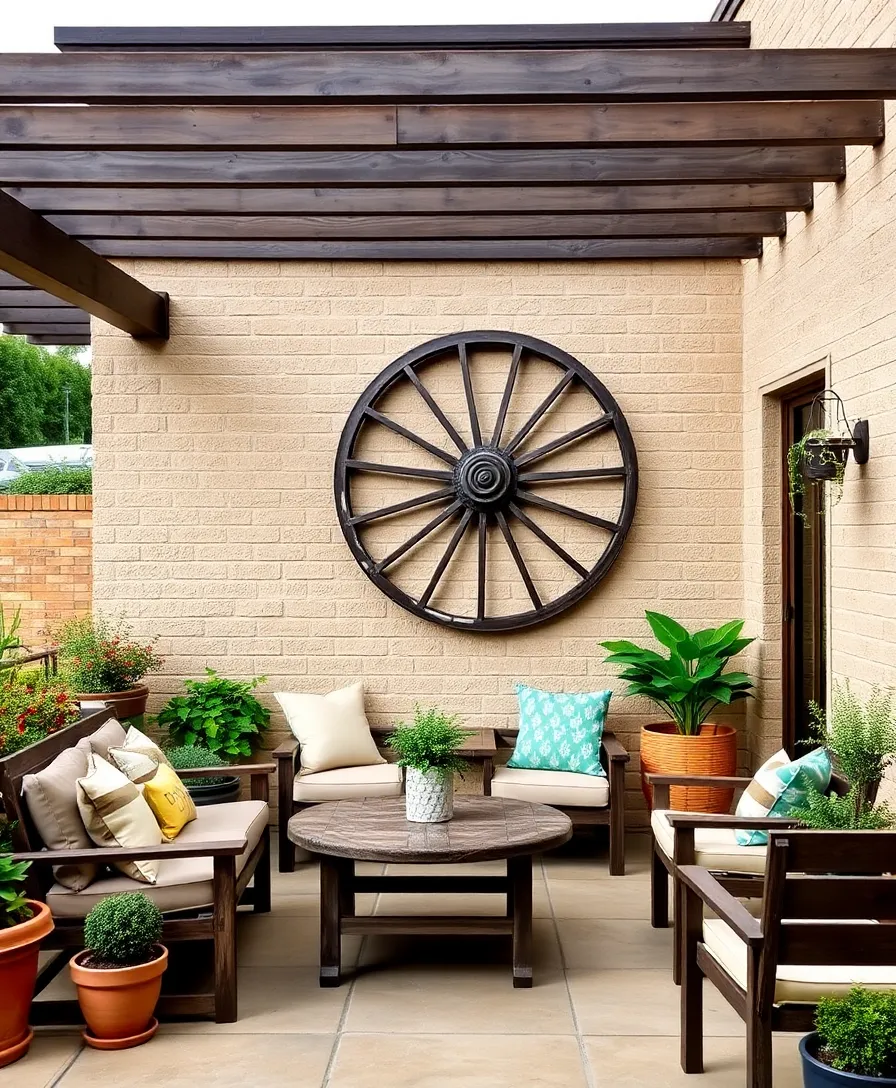 21 Vintage Western Decor Ideas That'll Make You Feel Like a True Cowboy! 13 21 Vintage Western Decor Ideas That'll Make You Feel Like a True Cowboy! - 10. Vintage Wagon Wheels