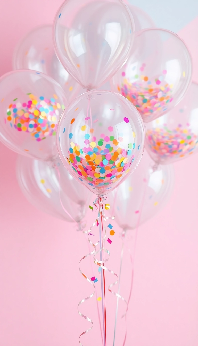 21 Brilliant DIY Birthday Decorations That Will Wow Your Guests 8 21 Brilliant DIY Birthday Decorations That Will Wow Your Guests (You Won't Believe #10!) - 5. Confetti Balloons