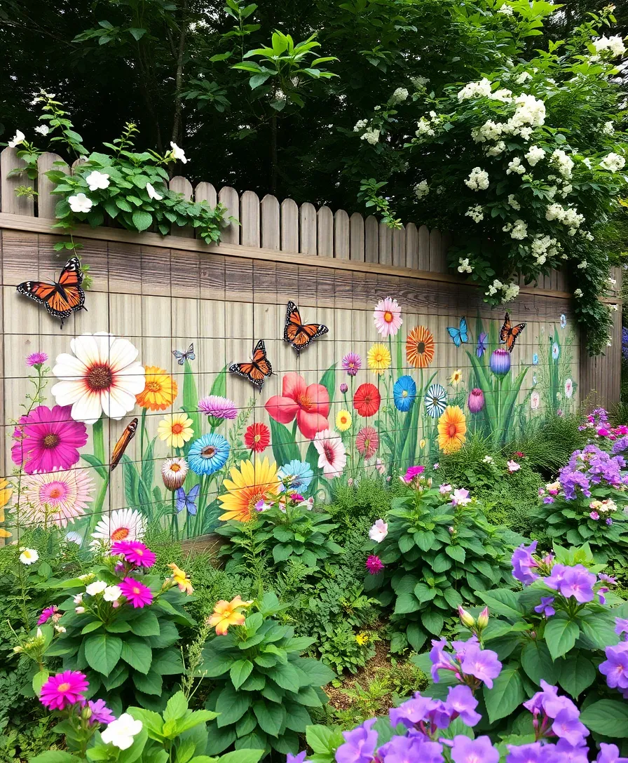 21 Whimsical Garden Whimsy Ideas That Will Spark Joy 24 21 Whimsical Garden Whimsy Ideas That Will Spark Joy (You Won't Believe #7!) - 21. Nature-Inspired Murals