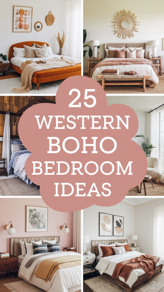 25 Western Boho Bedroom Ideas That'll Make You Feel Like You're in a Desert Oasis 3