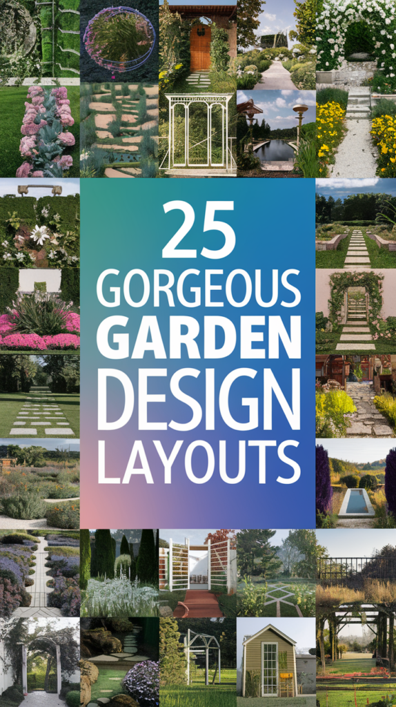 25 Gorgeous Garden Design Layouts to Inspire Your Next Project 2