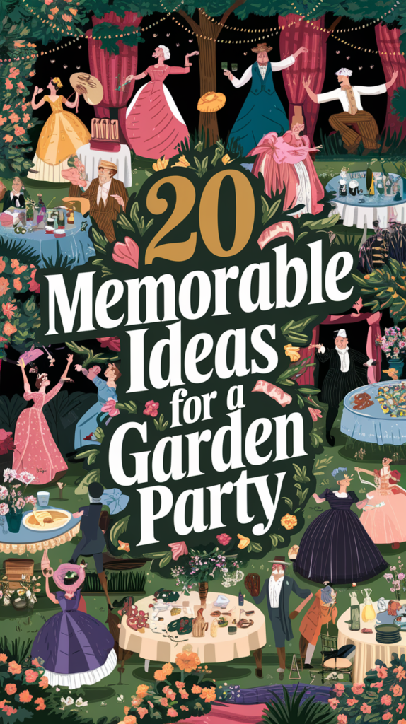 20 Memorable Ideas for a Garden Party 1