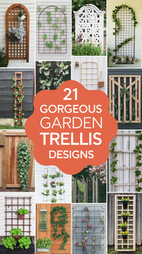 21 Gorgeous Garden Trellis Designs for Wall Climbing Vines That Will Wow Your Guests! 3
