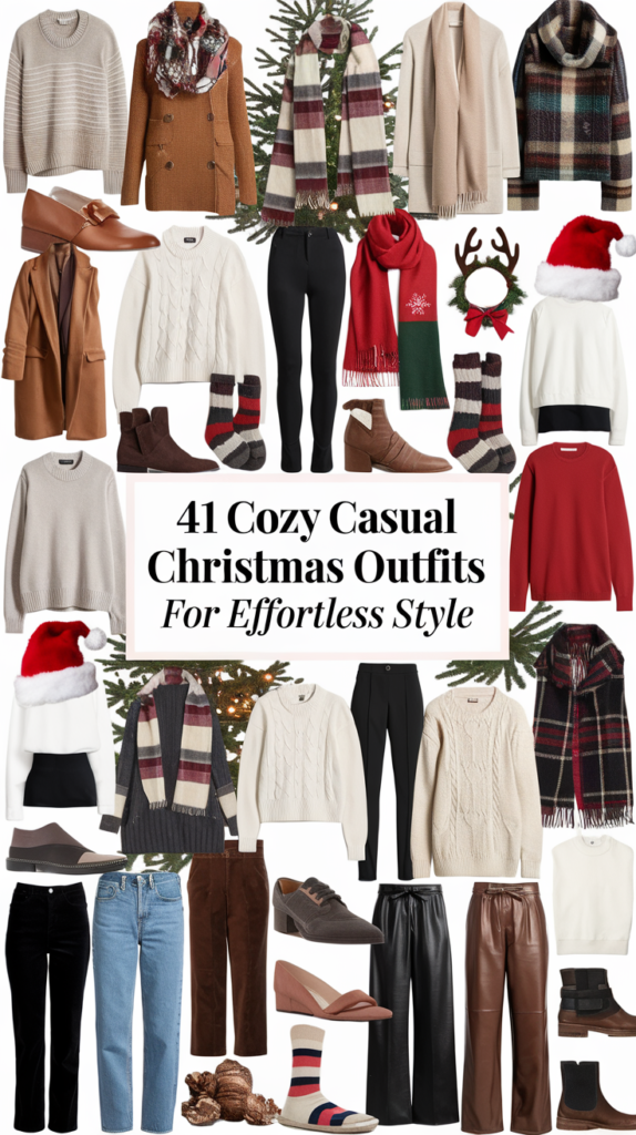 41 Cozy Casual Christmas Outfits for Effortless Style 46