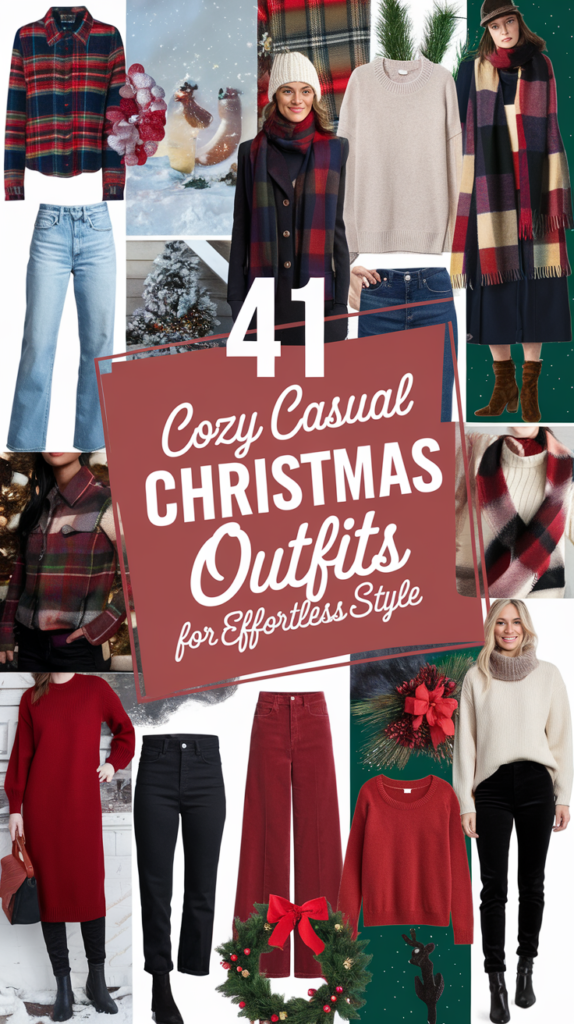 41 Cozy Casual Christmas Outfits for Effortless Style 45