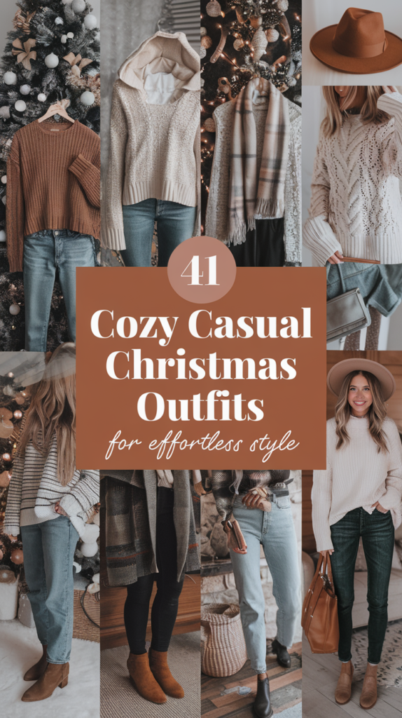 41 Cozy Casual Christmas Outfits for Effortless Style 1