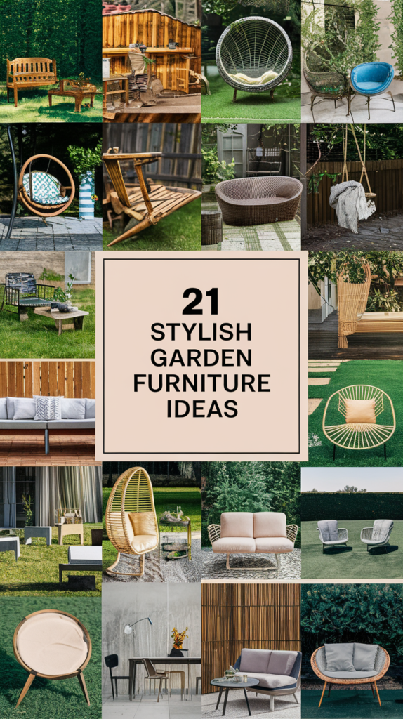 21 Stylish Garden Furniture Ideas That'll Make You Want to Live Outside 2