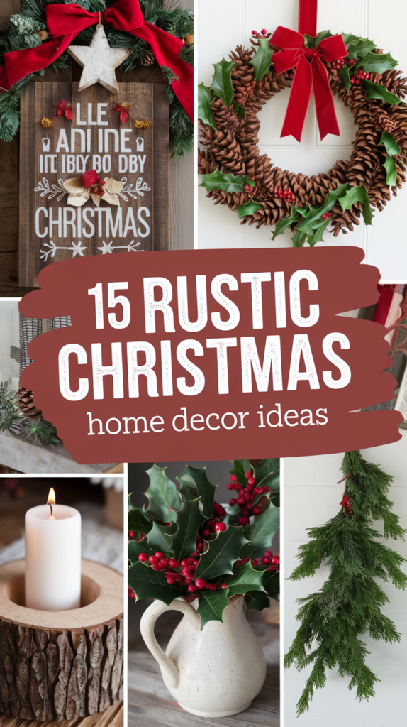 15 Rustic Christmas Home Decor Ideas That'll Make Your Holiday Heart Sing! 2