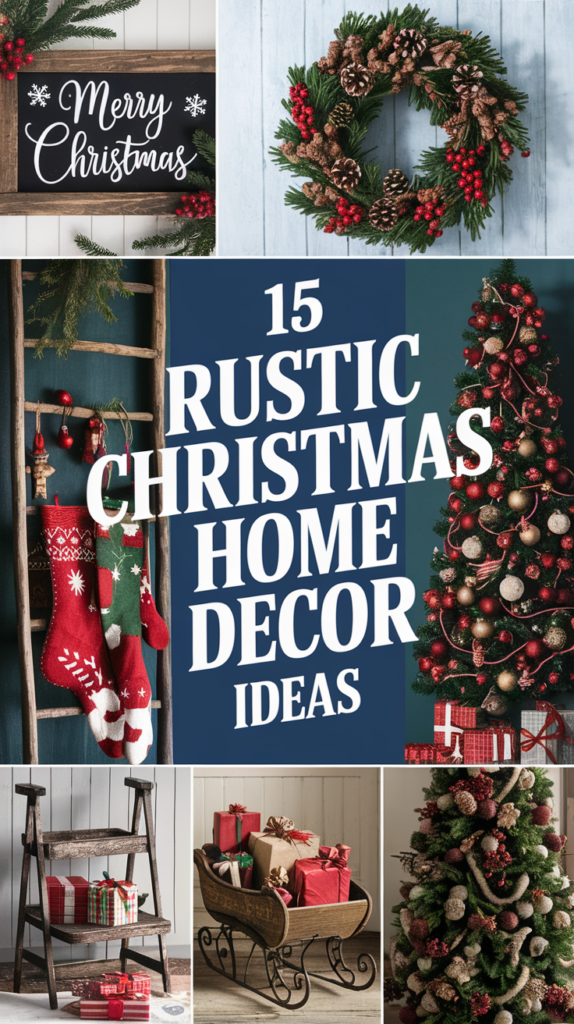 15 Rustic Christmas Home Decor Ideas That'll Make Your Holiday Heart Sing! 19