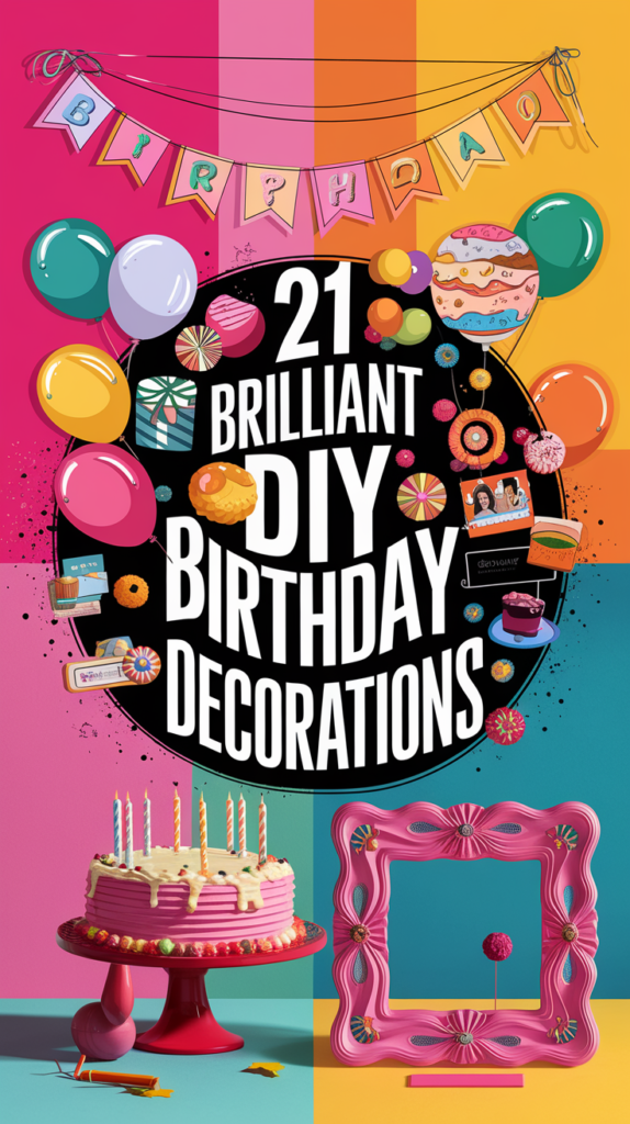 21 Brilliant DIY Birthday Decorations That Will Wow Your Guests 3