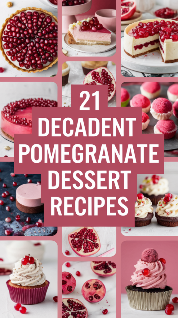 21 Decadent Pomegranate Dessert Recipes That Will Leave You Wanting More 28