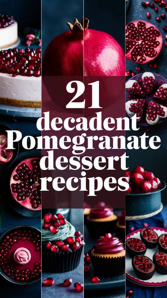 21 Decadent Pomegranate Dessert Recipes That Will Leave You Wanting More 2