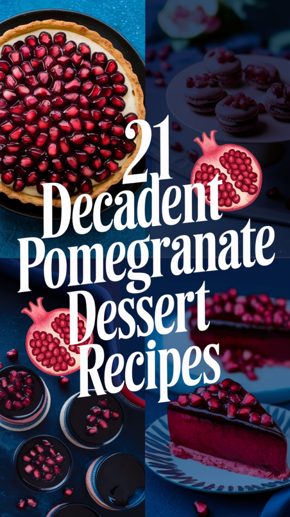 21 Decadent Pomegranate Dessert Recipes That Will Leave You Wanting More 1