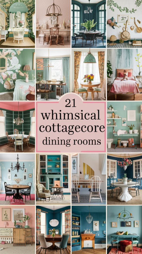 21 Whimsical Cottagecore Dining Rooms That'll Transport You to a Cozy Countryside! 3