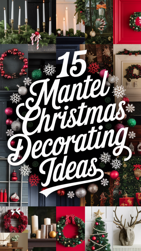 15 Mantel Christmas Decorating Ideas That'll Make Your Home Sparkle with Holiday Cheer! 3