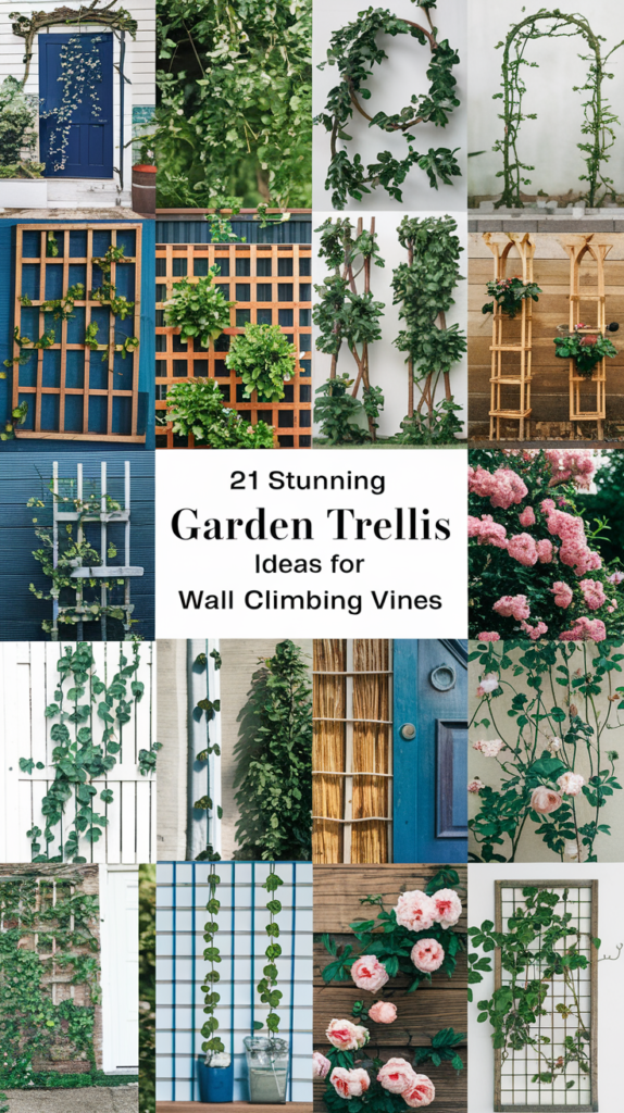 21 Stunning Garden Trellis Ideas For Wall Climbing Vines That Will Transform Your Space! 2