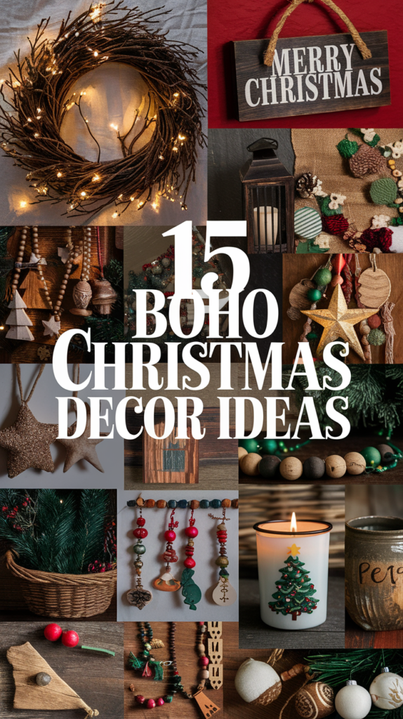 21 Boho Christmas Decor Ideas That'll Make Your Holiday Extra Magical 2