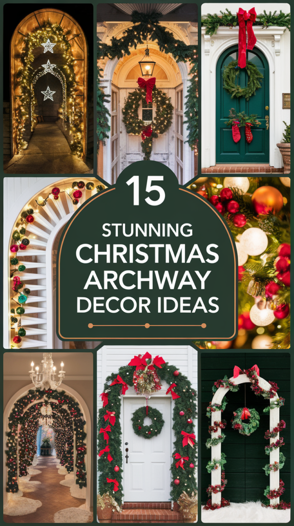 21 Stunning Christmas Archway Decor Ideas to Transform Your Indoor Space 25