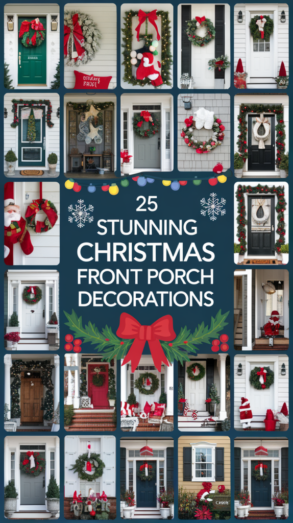 21 Stunning Christmas Front Porch Decorations 26