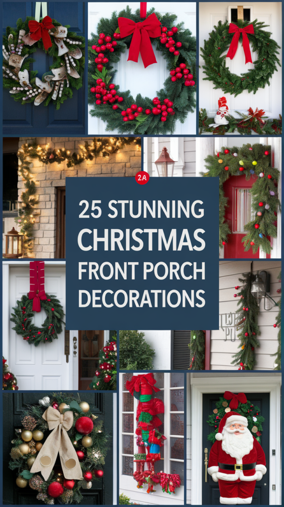 21 Stunning Christmas Front Porch Decorations 25