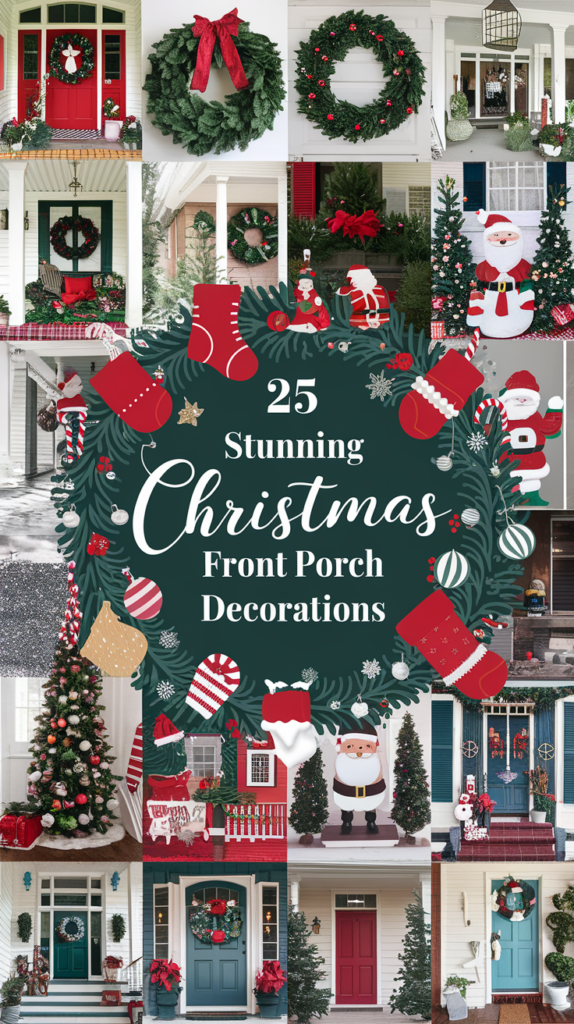 21 Stunning Christmas Front Porch Decorations 2