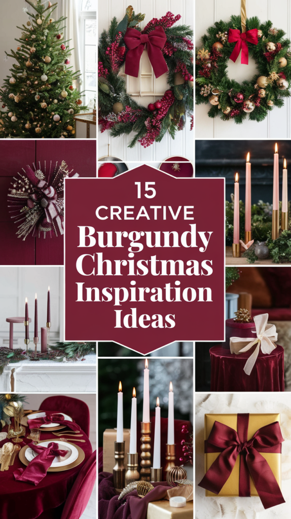 21 Creative Burgundy Christmas Inspiration Ideas That Will Leave Your Guests in Awe! 21