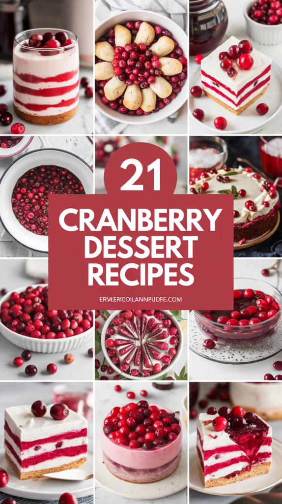 21 Irresistible Cranberry Dessert Recipes You’ll Want to Make This Holiday Season! 2