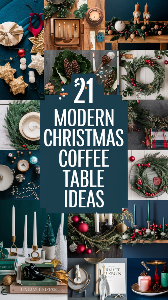21 Christmas Coffee Table Decor Ideas That Will Have Your Guests Raving! 3