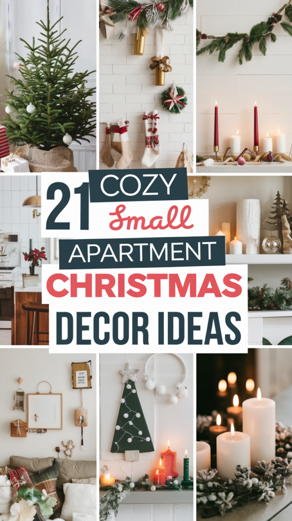 21 Cozy Small Apartment Christmas Decor Ideas 26