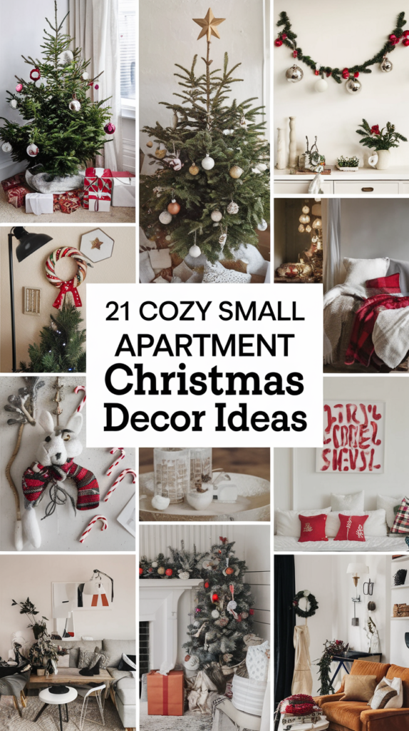 21 Cozy Small Apartment Christmas Decor Ideas 25